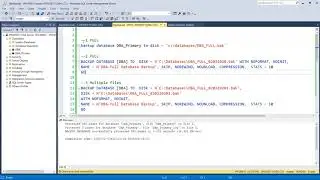 How to take Database backup in SQL 2019