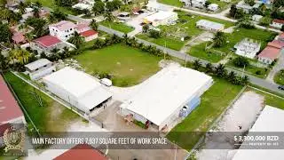 1.4 Acre Commercial Property with Industrial Buildings in Ladyville, Belize