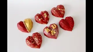 How To Make Geo Cake Hearts Tutorial
