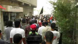 The funeral of the martyr Zainab Al-Tajer -- Bahrain - 3-6-2011