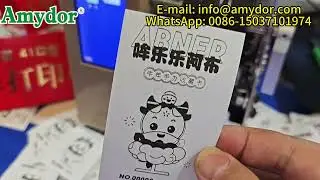 Garment industry digital hang tags printer, Custom clothing washing care label printer