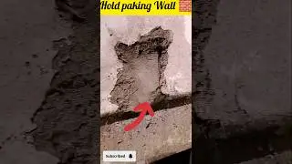 Quick Wall Hole Fixদেয়াল গর্ত বন্ধ করা#construction#wall#shorts #plaster#BuildingHacks#DIYHomeRepai