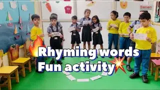 Activity based learning | Fun Rhyming words activity for kids | activity for class KG to 1