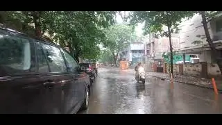 Rain Walk in Norton Road - Mandaveli | Rain Walking Tour | Chennai Heavy Rain