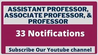 Assistant Professor Vacancy 2022|Assistant Professor Recruitment 2022