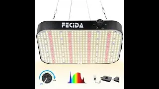 FECiDA Dimmable LED Grow Light 360 View