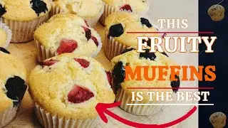 ASSORTED FRUITS CUPCAKES (EASY RECIPE)  |  SOFT AND FLUFFY FRESH FRUIT MUFFINS | GREYGLAMMA KITCHEN
