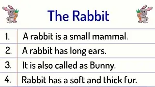 The Rabbit Essay 10 Lines || The Rabbit Essay in English