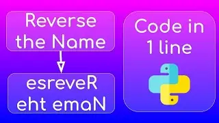 Reverse of a name in 1 line of code in python | The mini way