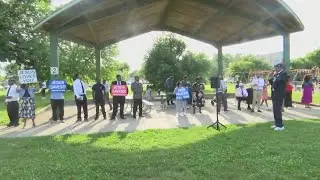 Members of Indy church help bring hope to Haughville Park after shooting