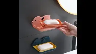 Bathroom Soap Dish Box Cute Cartoon Pig Soap Holder Tray
