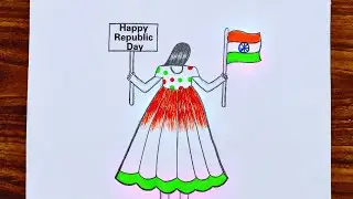 Republic Day Drawing Ideas || Easy Republic Day Drawing for Beginners 