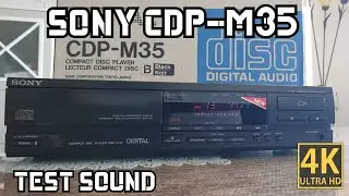 Sony CDP-M35 CD Player Test Sound 4K Box Original 4K