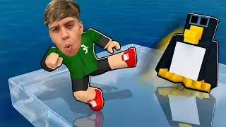 O &Uacute;LTIMO PINGUIM DE P&Eacute; VENCE NO ROBLOX!! (Knockout🐧)