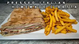 Pressed Italian sandwich w/ homemade ciabatta