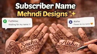 Most Requested Mehndi Name Designs #mehndi #henna 