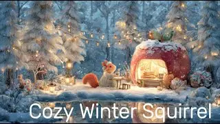 Cozy Winter Squirrel 🐿️❄️ | Relaxing Storybook Ambience