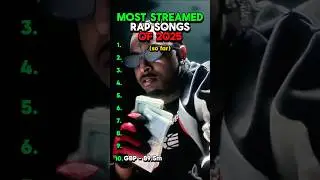 Most Streamed RAP SONGS Of 2025