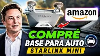 Compr&eacute; en Amazon la base para mi Starlink Mini y as&iacute; qued&oacute; 🚗✨