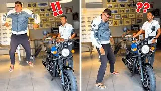 Fake Puneet Superstar Royal Enfield Delivery  //  ZX10R Brake Fail = Accident!!