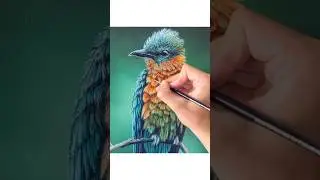 Colorful Bird Acrylic Painting 🕊️ #painting  #acrylicpainting #art #artist