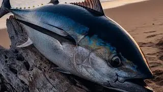 Professional Tuna Cutting Techniques on the Work Table
