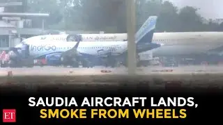 Smoke detected from Saudia aircraft wheels after landing in Lucknow
