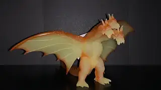 Bandai Movie Monster Series King Ghidorah 2024 Operation Jet Jaguar Ver. Figure Unboxing and Review