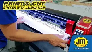Print and Cut sticker with lamination