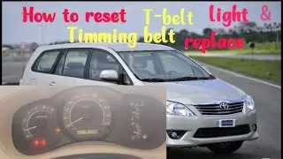 Toyota Innova t-belt light reset || timing belt replace