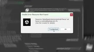 Resource 'style/BaseUnityGameActivityTheme' not found in AndroidManifest.xml | Gradle Error