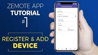 Zemote Home Automation App Tutorial - Register and Add a device