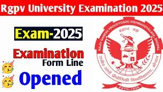 Rgpv 5th Semester exam form line opened 🥳 || Rgpv exam-2025 update