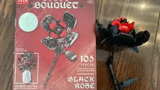 Набор строительных блоков Let&rsquo;s Build Block Tech Bouquet Black Rose | Five Below. Совместимые с L...