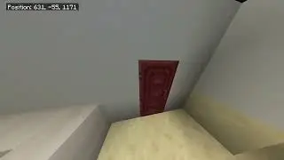 An interior to @JustMatthew. 's hello neighbor first render house