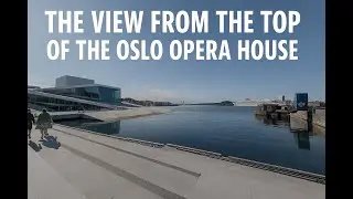 The view from the top of the Oslo Opera House