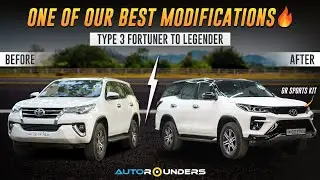 Unbelievable transformation of a Type 3 Fortuner to Legender with GR Sports Kit💥 |📍Autorounders