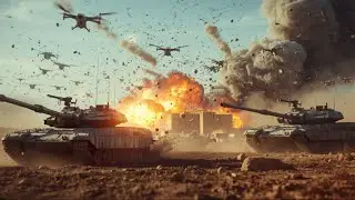 30 Drones Destroyed Instantly! MIM-104 Patriot and X-66 Mammoth Tanks  on the Battlefield!