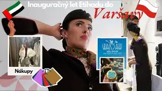 Dostala som prvý let Etihadu do Varšavy✈️🇵🇱 + Nákupy🛍️