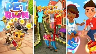 STREET CHASER GAME PLAY VIDEO DOG RUN GAME PLAY VIDEO SKATE run Game VIDEO
