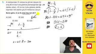 Hız Problemleri 1 (Test 30)