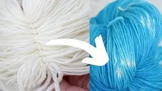 Dyepot Weekly #173 - Dyeing Reverse Speckles on Yarn; How to get White Speckles