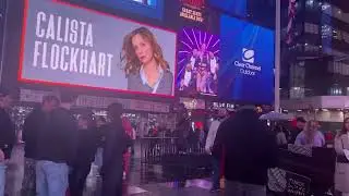 March 16, 2025 Time square New york , rain or shine.