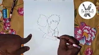 How to Make Easy Cute couple Drawing 💑 Art | Jd art Zone 