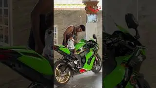Yashvi 💗 #girlbaby #kawasaki #10r