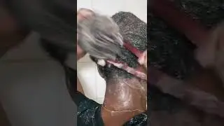 Afro hair Washday with Shea moisture black Jamaican castor oil line 😉!