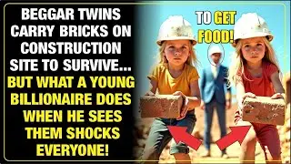 BEGGAR TWINS CARRY BRICKS TO SURVIVE, WHAT A YOUNG BILLIONAIRE DOES NEXT STUNS EVERYONE AROU