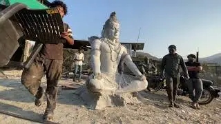 Bholenat murti chatrapati shivaji maharaj meghdambri pillar #fiberglassmold #artwork #vlogs