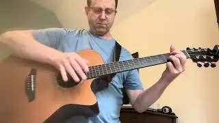 Slow to Faster Slap-tap harmonics groove in &ldquo;D&rdquo; Standard Tuning. Furch Yellow Master&rsquo;s Choice Gc-CR.