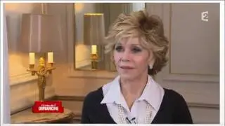 Guy Bedos, Pierre Richard, Claude Rich et Jane Fonda avec Michel Drucker